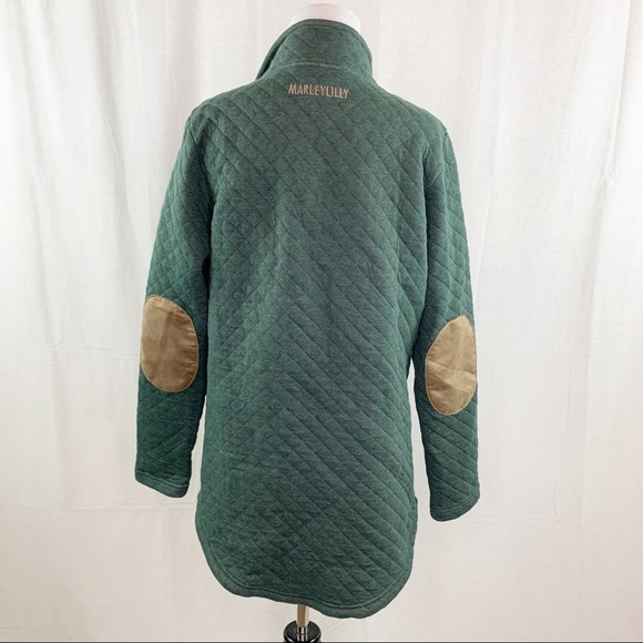 Marley Lilly monogram MLS quilted tunic sweatshirt NWT - Picture 10 of 16